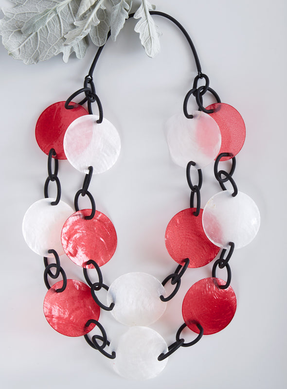 Color Code Capiz Necklace