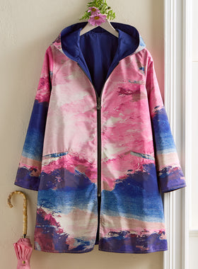 Cloudcover Reversible Raincoat – Mountain Sunset