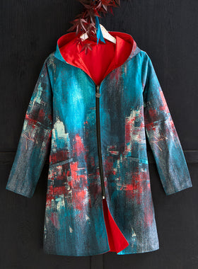 Cloudcover Reversible Raincoat – Harbor Lights