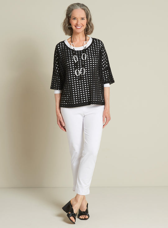 Nice Touch Crossover Outfit - Black on White