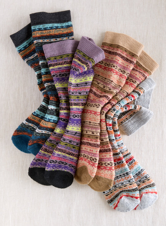Soft Geometry Alpaca Socks