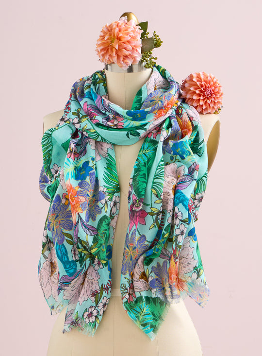 Sketchbook Perennials Scarf