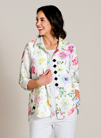 Wildflower Meadow Shirt Jacket