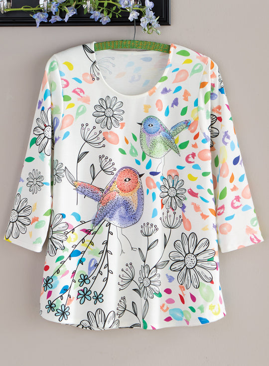 Sparrow Sketchbook Top