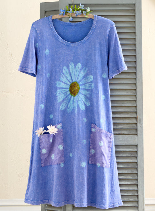 Polka Daisy T-Shirt Dress