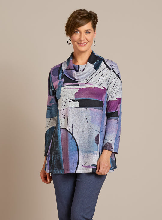 Violet Hour Cowl-Neck Tunic