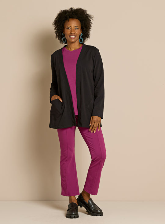 Cotton Comforts Bootcut in Fucshia Outfit