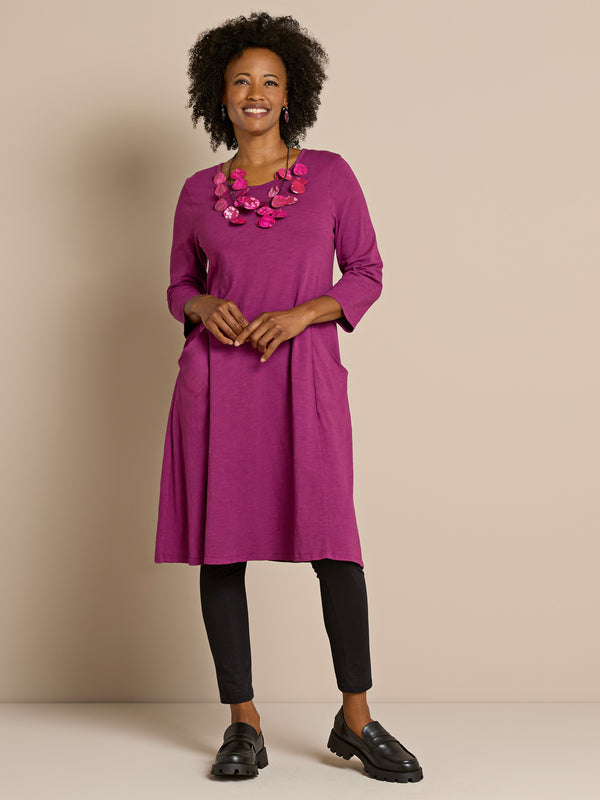 Cotton Comforts Fuchsia Midi Outfit