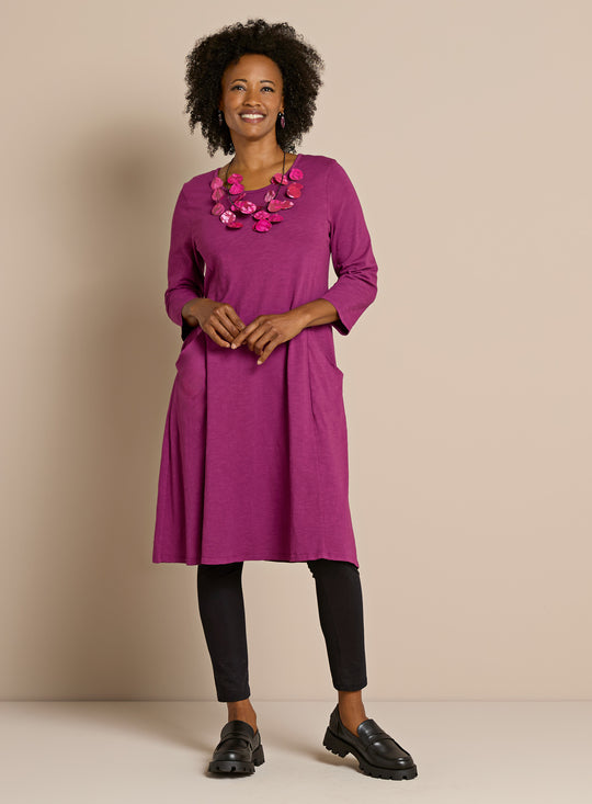 Cotton Comforts Fuchsia Midi Outfit