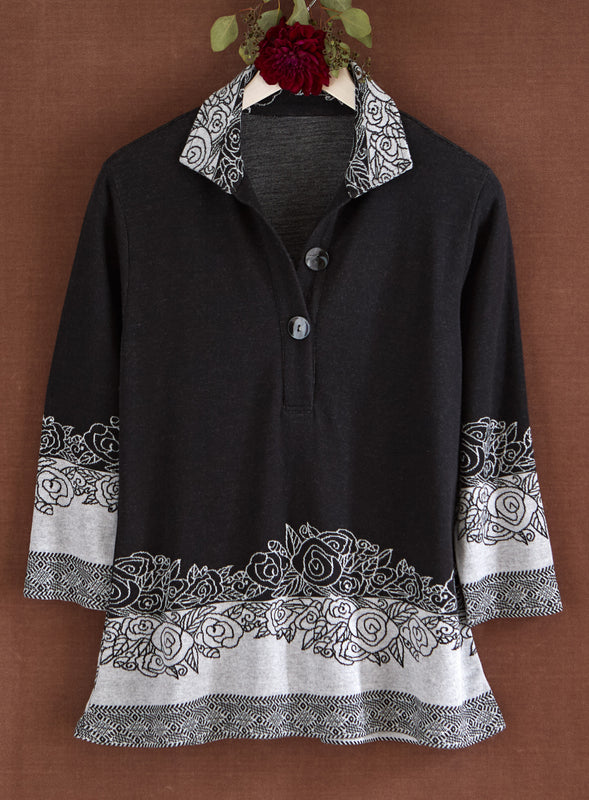 Roseline Jacquard Pullover