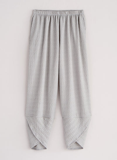 Tailored Texture Lantern Pants