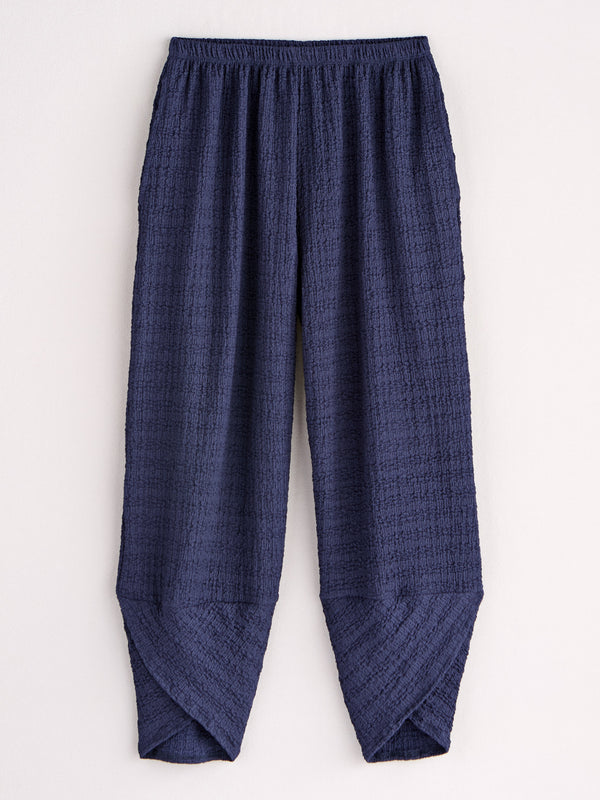 Tailored Texture Lantern Pants