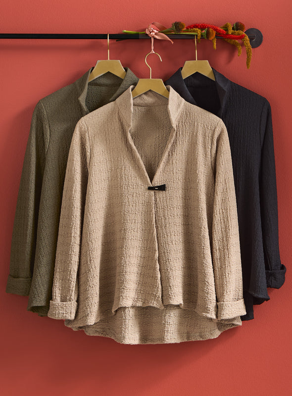 Tailored Texture Lapel Jacket
