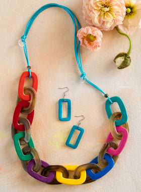 Light Bright Necklace and Earrings Set