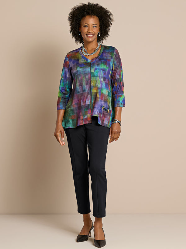 Prismatic and Not-Quite-Ponte Outfit