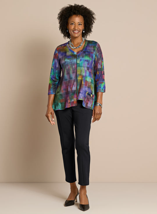 Prismatic and Not-Quite-Ponte Outfit