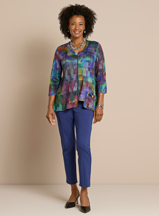 Prismatic and Not-Quite-Ponte Outfit