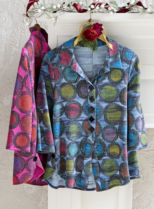 Spin Art Shirt Jacket