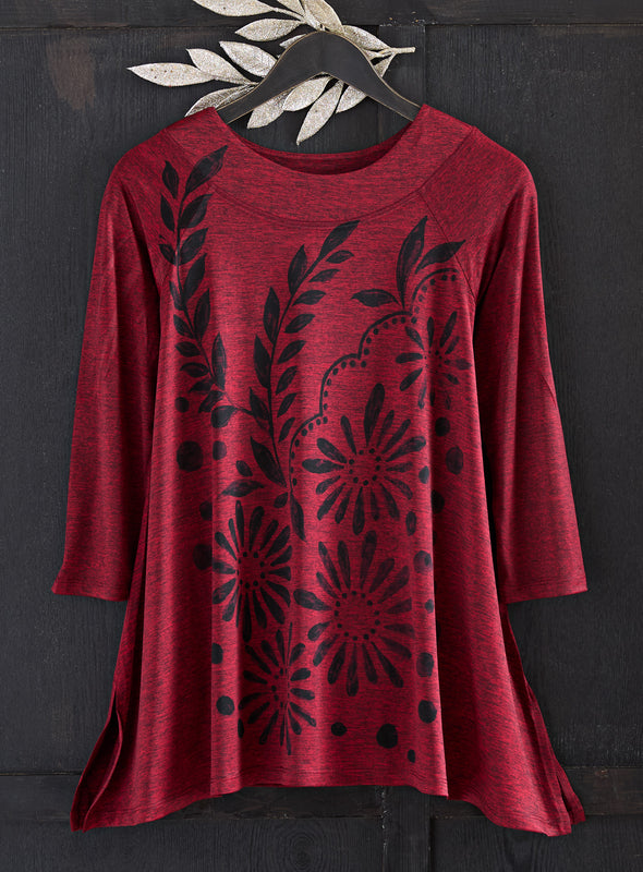 Folk Art Floral Tunic