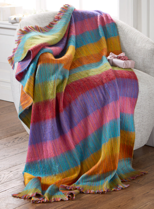 Bars and Stripes Fleece Throw