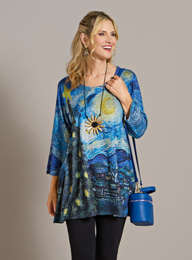 Starry Night Silent Night Tunic