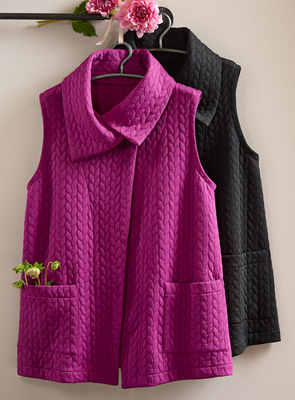 Sculpted Stitch Vest