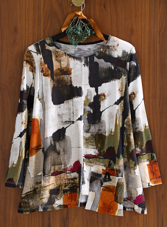 Stylish Sketch Modal Pocket Top