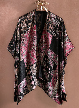 Twilight Tapestry Velvet Kimono Topper