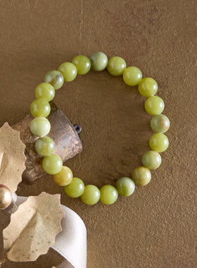 Stone and Sentiment Jade Bracelet