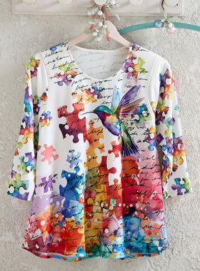 Piece by Piece Hummingbird Top