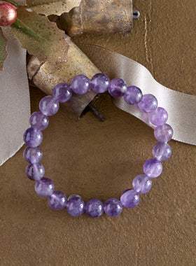 Stone and Sentiment Amethyst Bracelet