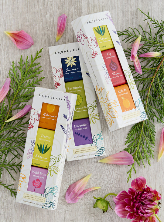 Provencal Botanical Guest Soaps - Set of 3