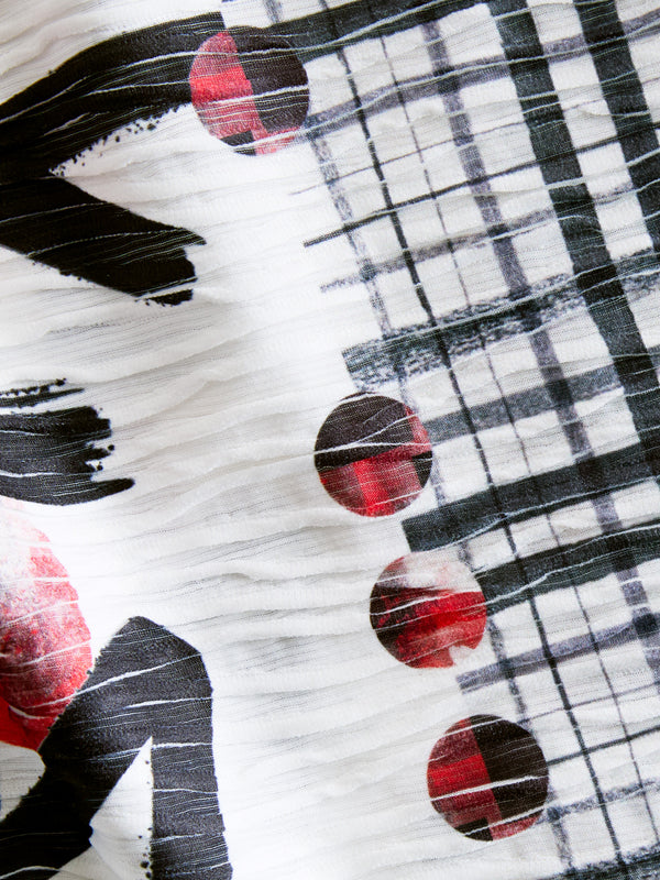 Mixed Motif Ripple Top