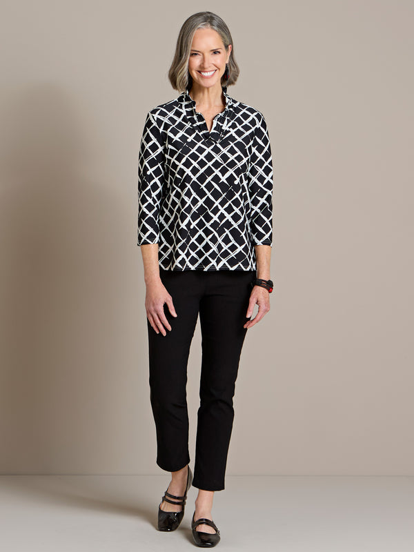 Gridlock Black-and-White Outfit