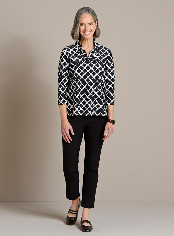 Gridlock Black-and-White Outfit