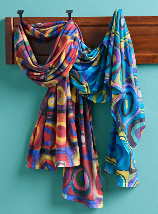 Kandinsky Color Study Mesh Scarf