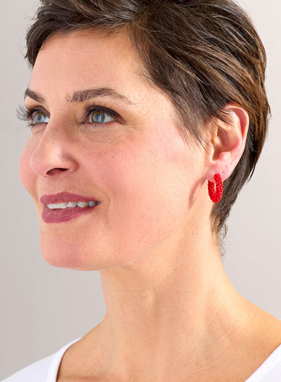 Color Loop Petite Hoops