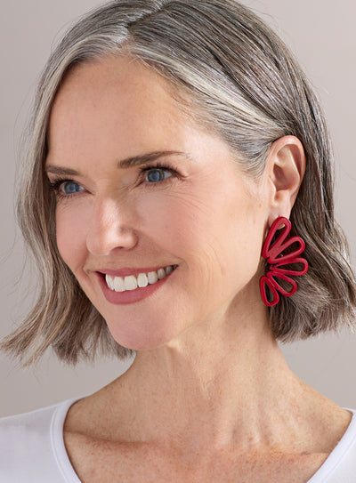 Waveform Tagua Earrings