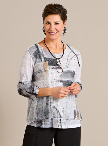 Soft Sketch Mesh Overlay Top