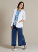 Polka Daisy and Pleat-Cuff Denim Outfit