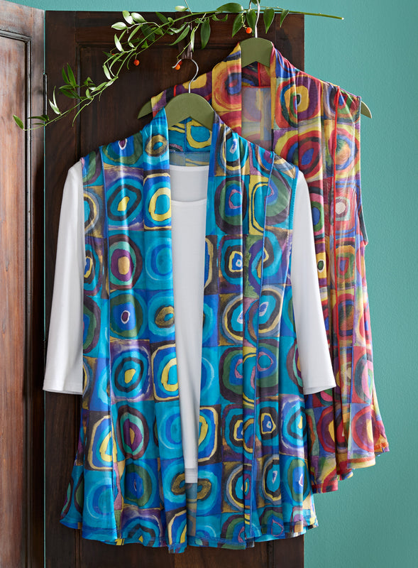 Kandinsky Color Study Mesh Vest