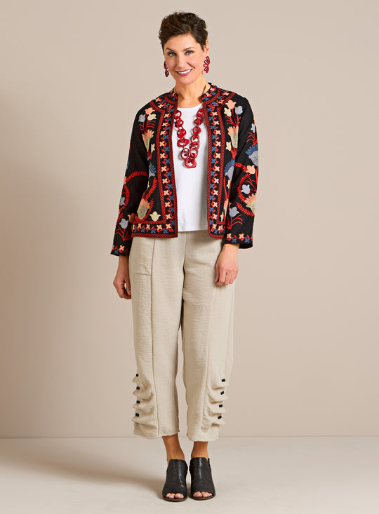 Folk Bloom Fold-and Button Outfit