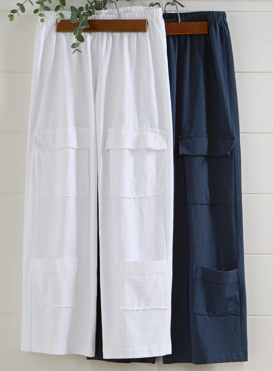 Soft Structure Patch Pocket Crop Pant