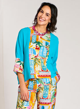 Window Walk Contrast Blouse