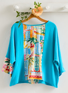Window Walk Contrast Blouse