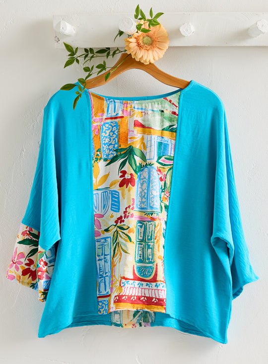 Window Walk Contrast Blouse