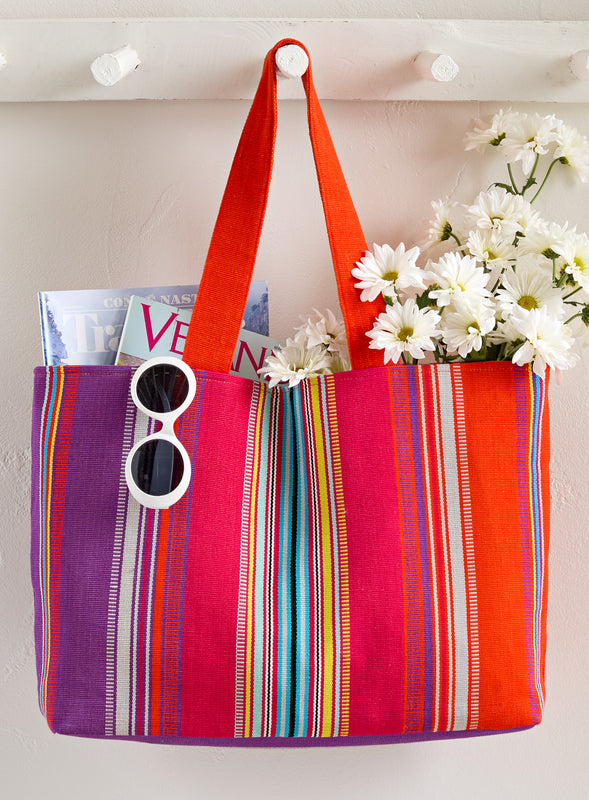 Sol Stripe Market Tote