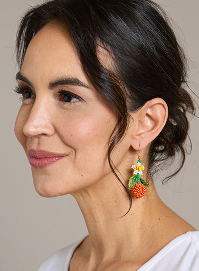 Fruit Punch Beaded Earrings