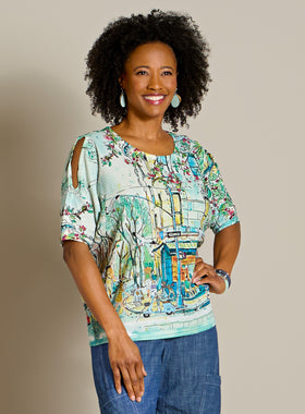 Go Lightly Cutout Top