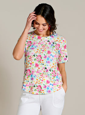 Bright Day Floral Top